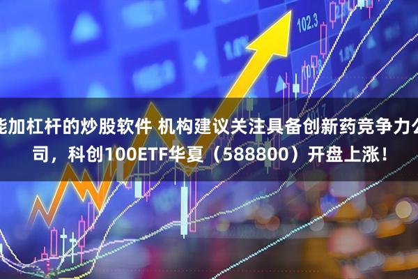 能加杠杆的炒股软件 机构建议关注具备创新药竞争力公司，科创100ETF华夏（588800）开盘上涨！